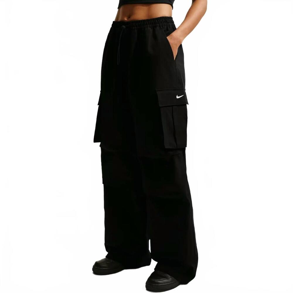 NEW NIKE nsw woven cargo pants in black